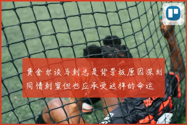 费舍尔谈马刺总是背景板原因深刻同情刺蜜但也应承受这样的命运